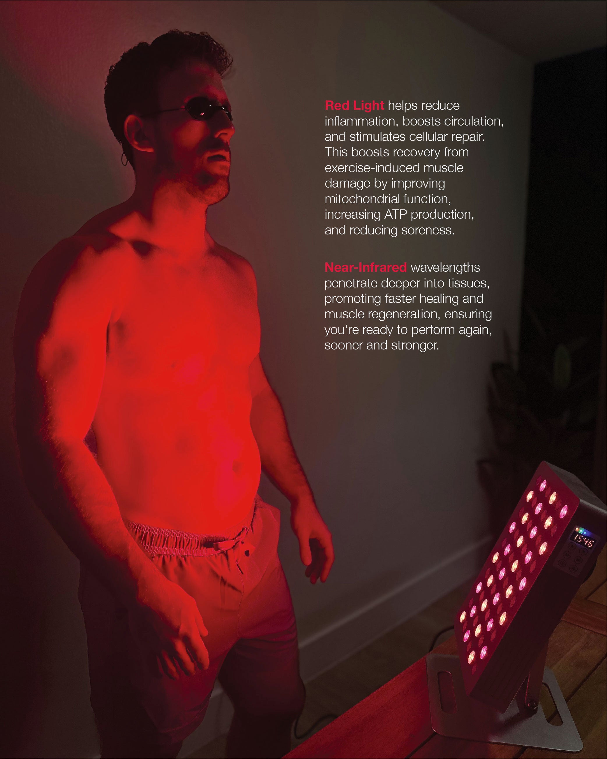 AuroraBox 60 PRO Red Light Panel (Black)