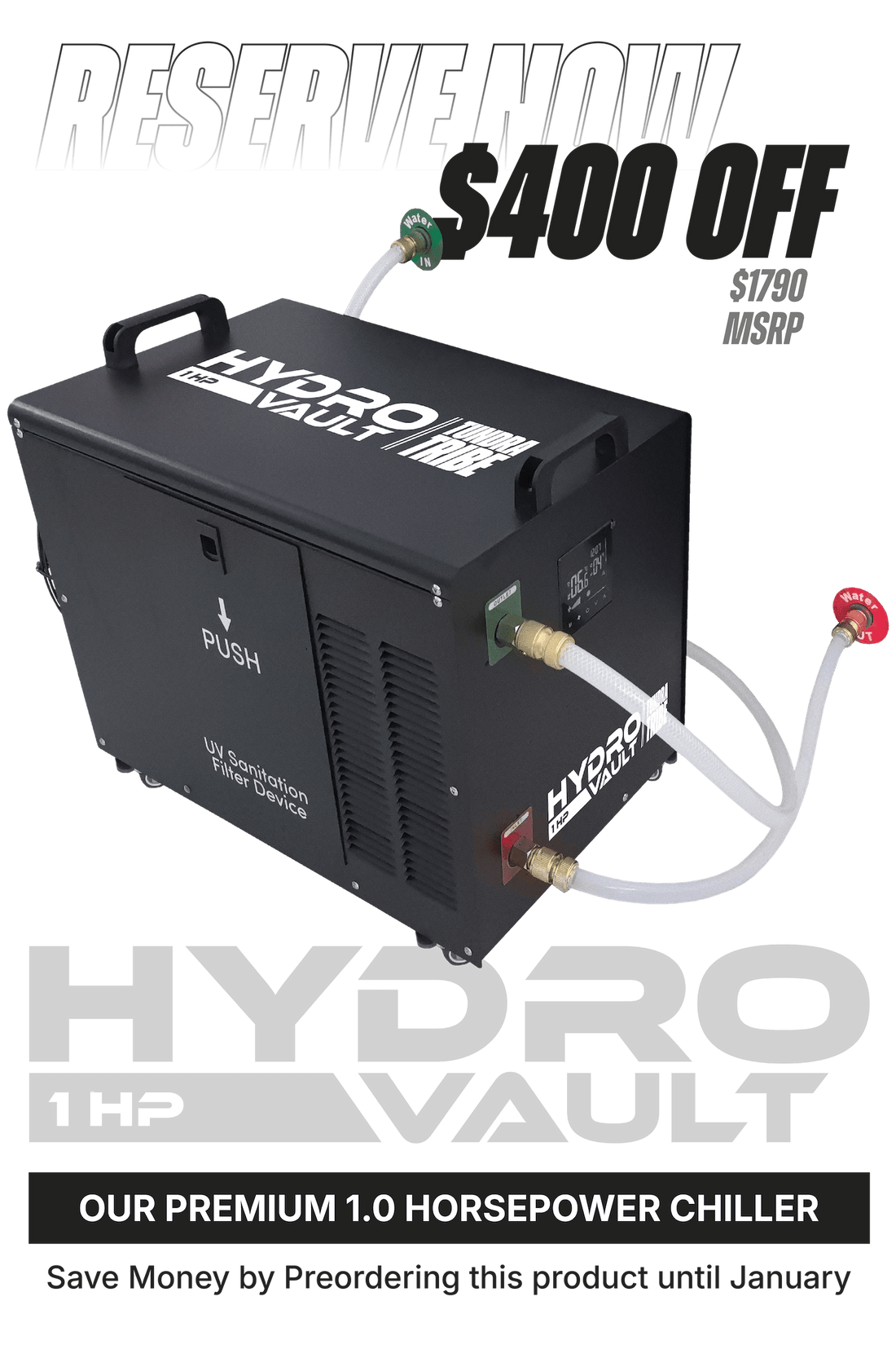 HYDROVAULT - 1HP Advanced Water Chiller Control System