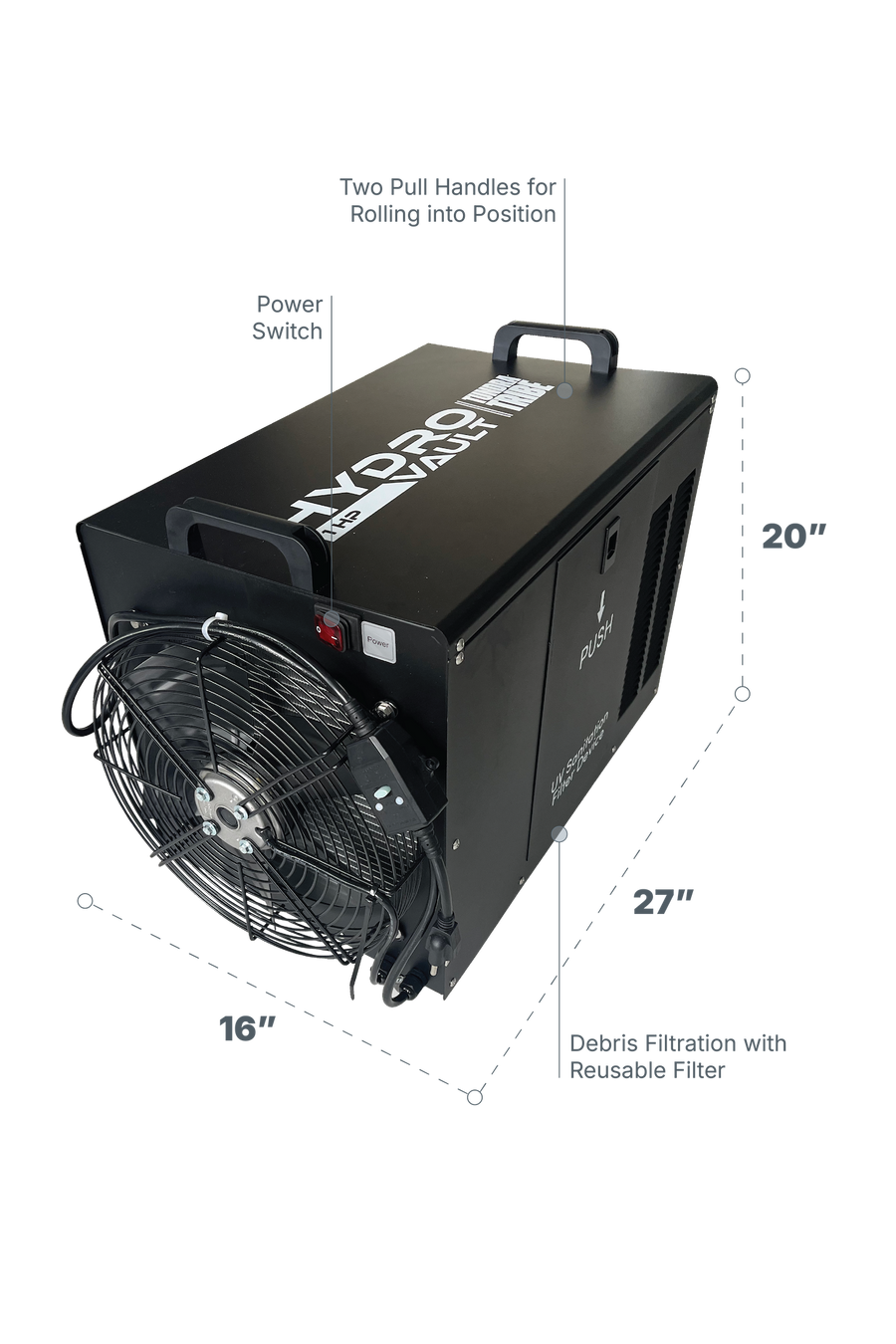 HYDROVAULT - 1HP Advanced Water Chiller Control System