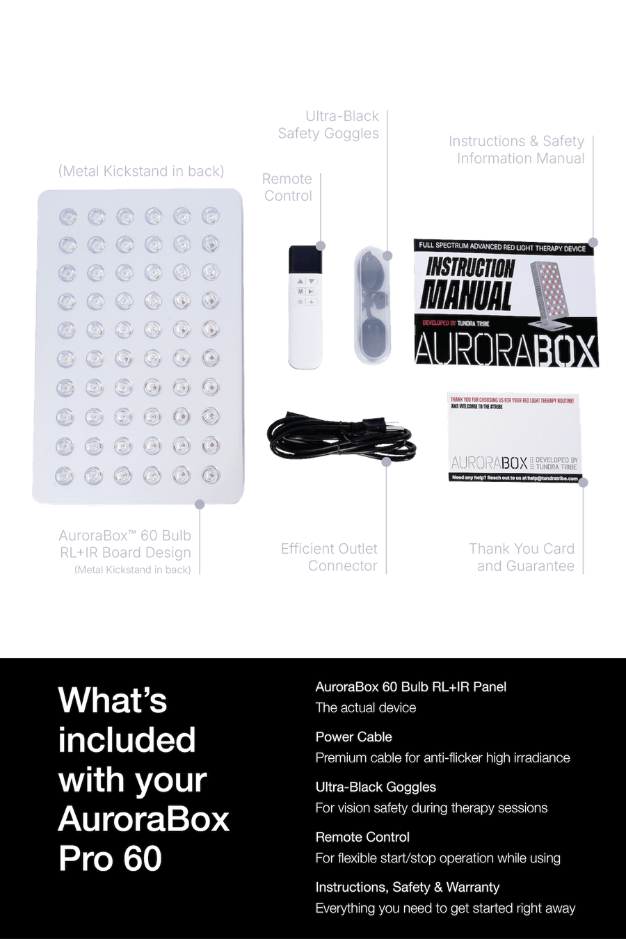 AuroraBox™ 60 - Red Light Therapy Panel (Clinical Grade)